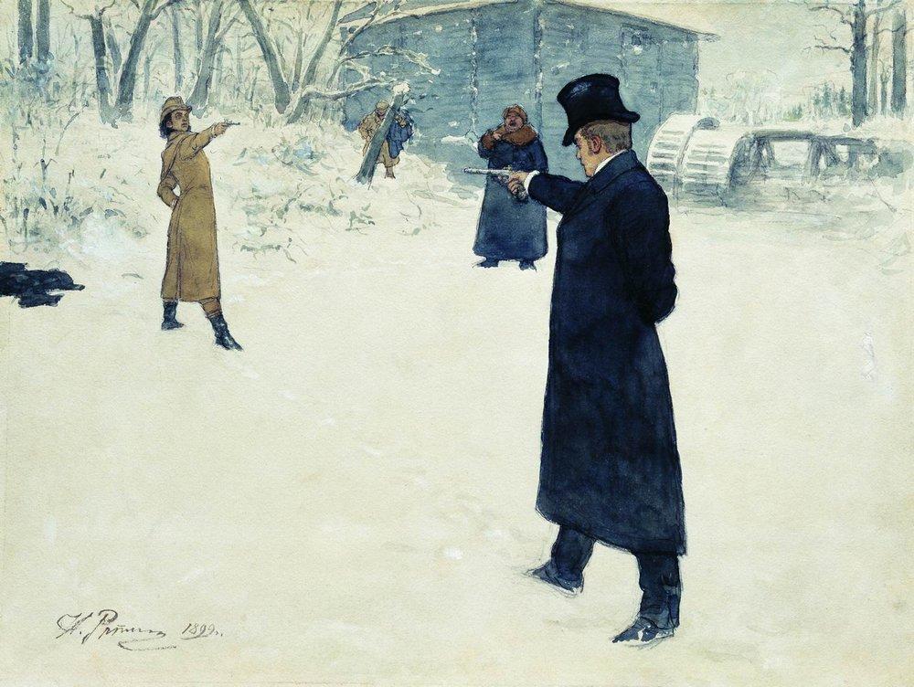 Onegin and Lensky's Duel