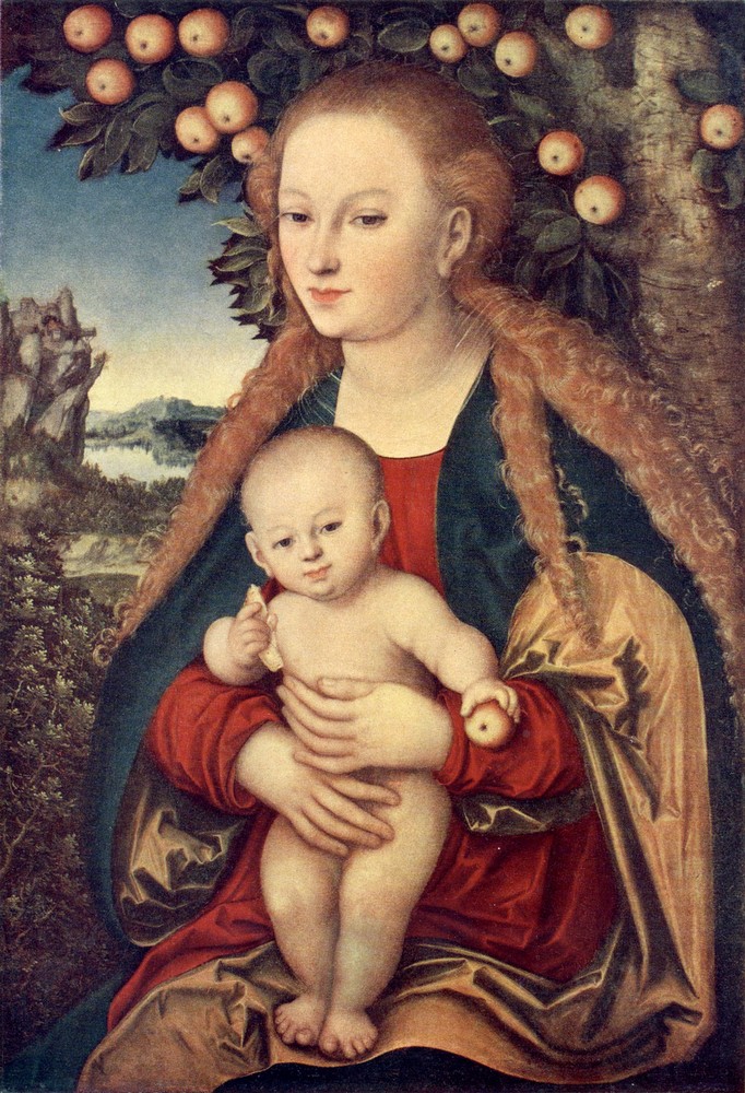 Madonna and Child under an Apple Tree
