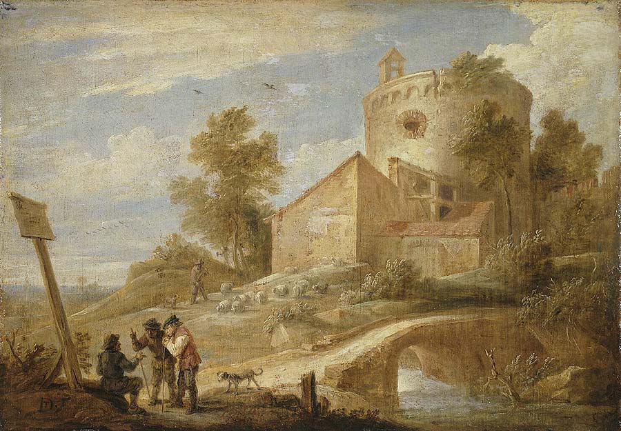 Landscape with a tower