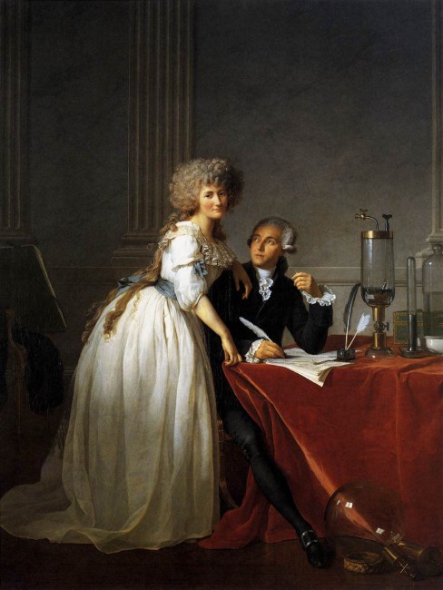Portrait of Lavoisier and his wife