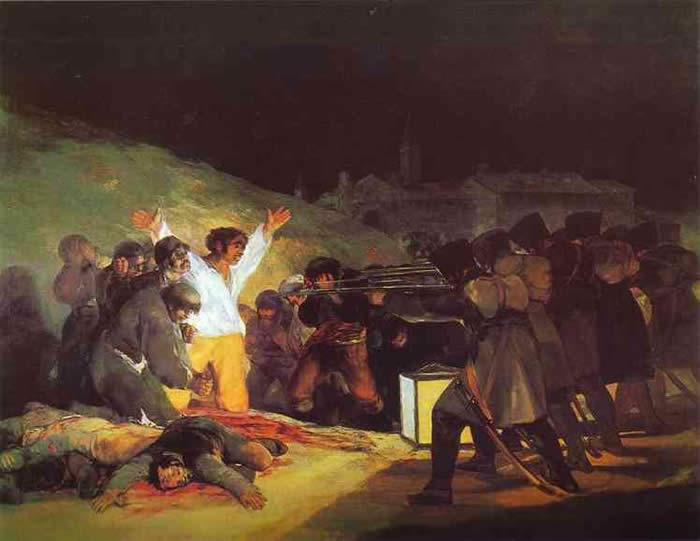 The shooting of the rebels