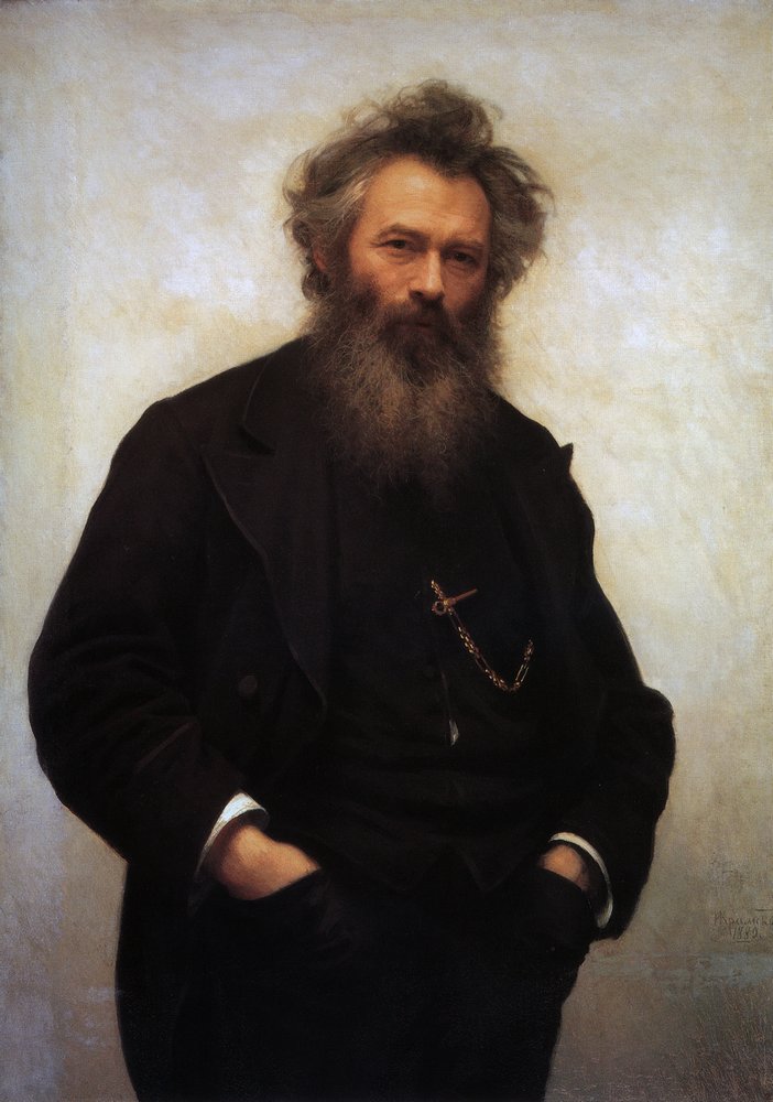 Portrait of painter I. I. Shishkin