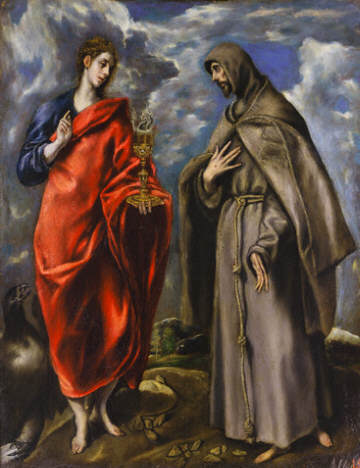 St. John the Evangelist and St. Francis of Assisi