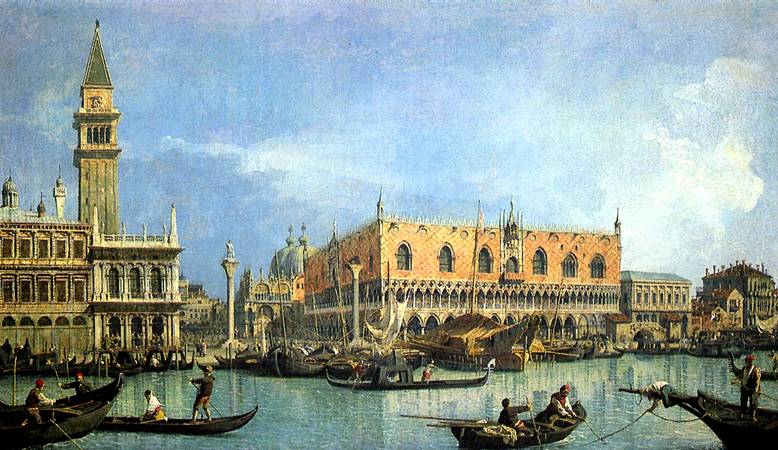 View of the Doge's Palace in Venice